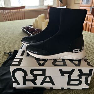 Barbara Bui Sock Sneakers -Size 38 - New w/Duster & Box